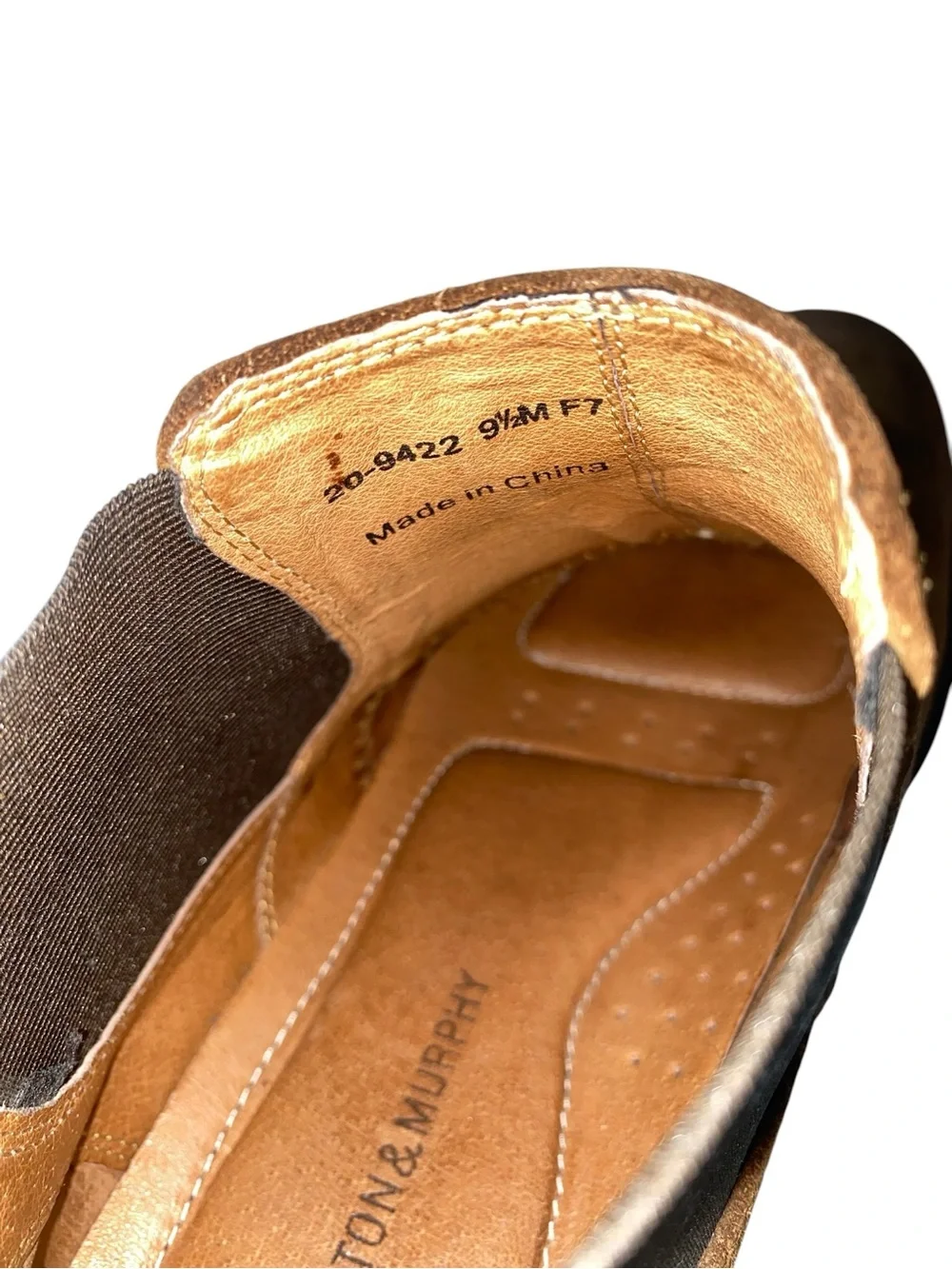 Johnston and Murphy Brown Suede Chelsea Boots Size 9.5 Chukka